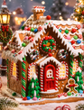 Sugar & Spice 10" Lighted Gingerbread House