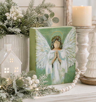 10'' Guardian Angel Block Sign (2-Styles)