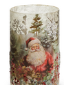 Santa in Forest Candle Holder (2-Sizes)