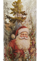 Santa in Forest Candle Holder (2-Sizes)