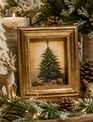 6" Gilded Christmas Framed Art