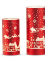 Set of 2 LED Christmas Town Luminaries
