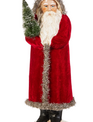 17.25" Vintage Velvet Santa (2-Colors)