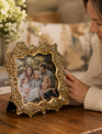 4.75 Golden Rhinestone Frame