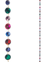 5' Multicolor Jeweled Chain Garland