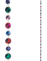 5' Multicolor Jeweled Chain Garland
