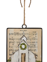 6" Church Sheet Music Ornament (2-Styles)
