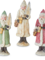 8.5" Glittered Santa (3-Colors)