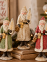 8.5" Glittered Santa (3-Colors)