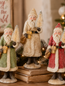 8.5" Glittered Santa (3-Colors)