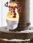 Swirling Glitter Snowman Night Light