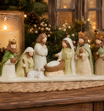 One Piece Earthtone Nativity