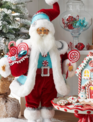 18" Candy Cane Whimsical Santa