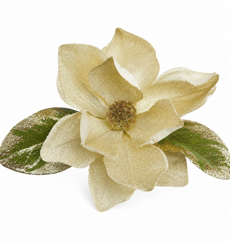10" Clip on Golden Magnolia