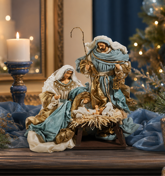 15" One Piece Elegant Holy Family