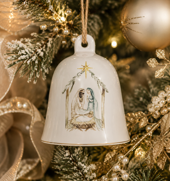 Believe Nativity Bell Ornament