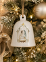 Believe Nativity Bell Ornament