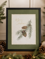 Merry Christmas Pine Print