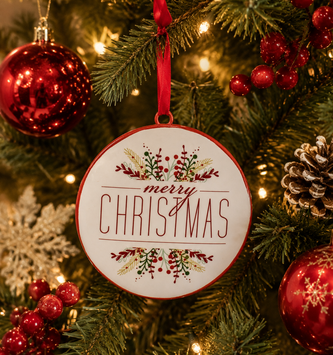 Merry Christmas Berry Disk