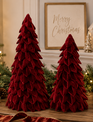 Set of 2 Velvet Trees