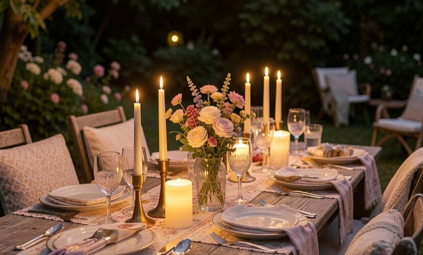 How to Use Battery Operated Candles for Summer Entertaining & Outdoor Dining