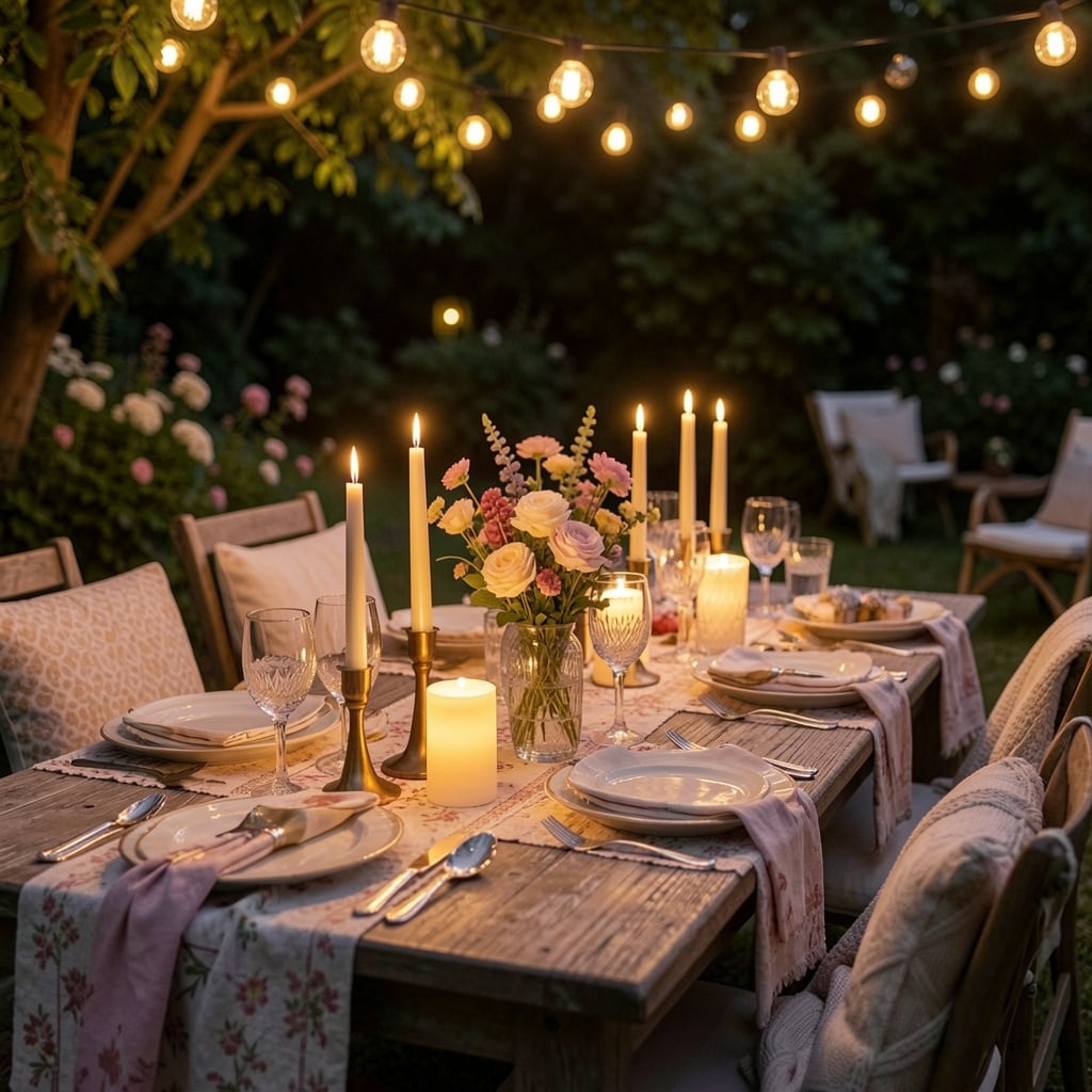 How to Use Battery Operated Candles for Summer Entertaining & Outdoor Dining