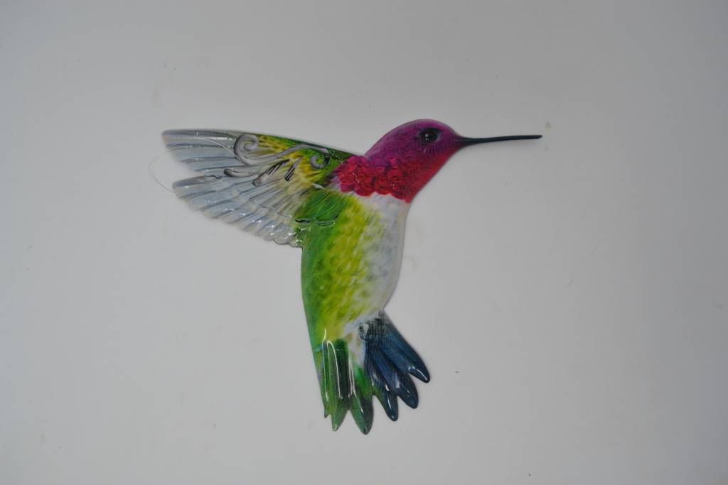 Small Colorful Metal Hummingbird