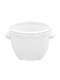 White Ribbed Container (2 Sizes)