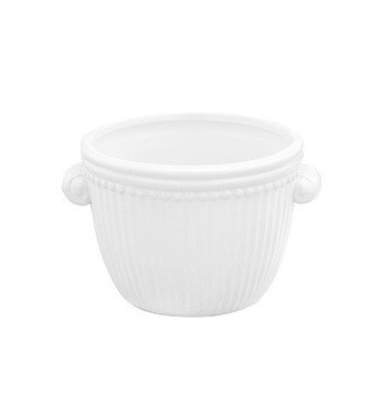 White Ribbed Container