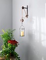 Pulley Mounted Glass Vase