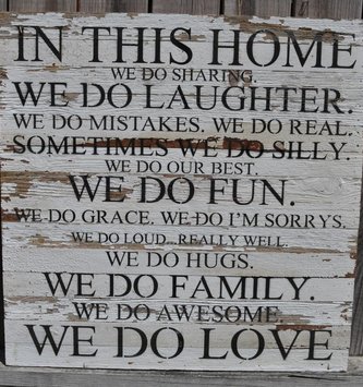 In This Home Reclaimed Pallet Sign (2 Finishes)