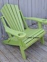 Folding Fan-Back Adirondack Outdoor Chair