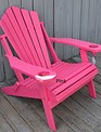 Folding Fan-Back Adirondack Outdoor Chair