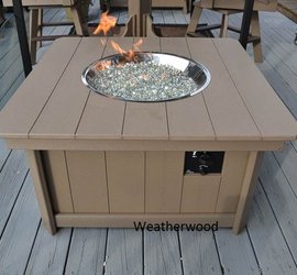 Outdoor Fire Pit Table Amish Made Made In America The Last