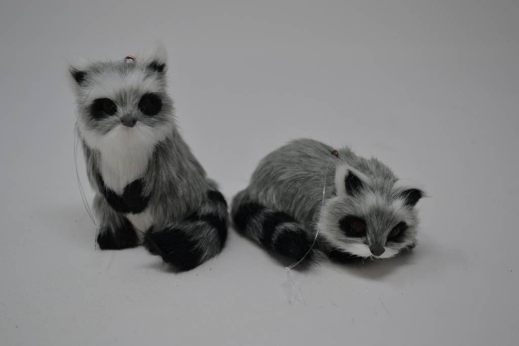 Furry Raccoon Ornament (2 Styles)