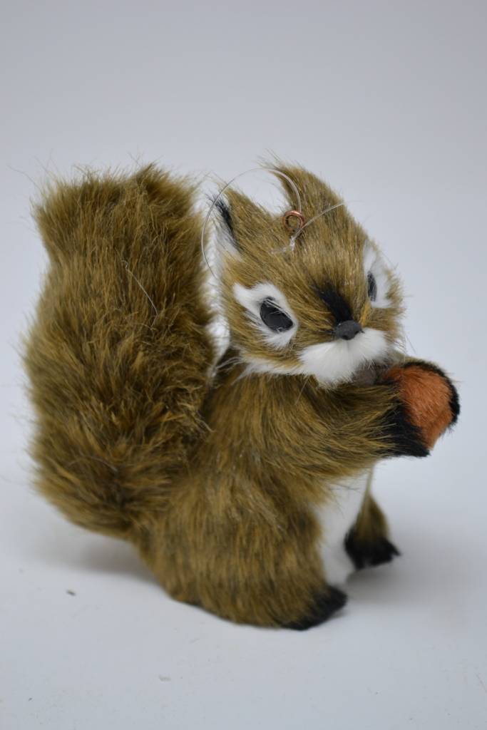 Furry Squirrel Ornament