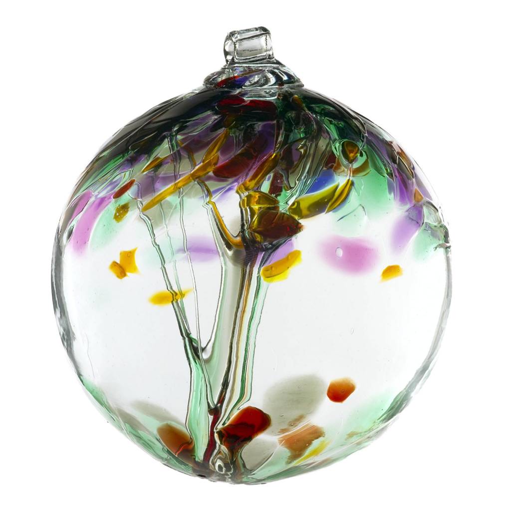 10" Hanging Glass Tree of Life Orb (4-Styles)