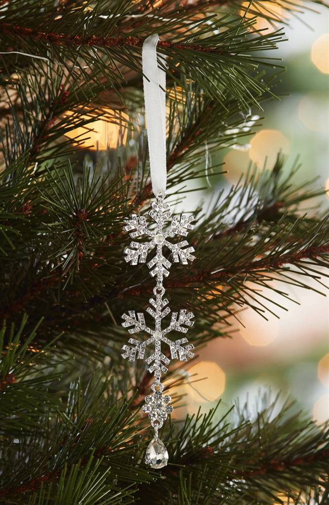 Tiered Jewel Snowflake Ornament