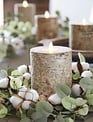 Liown Birch Battery Pillar Candle (4 Sizes)