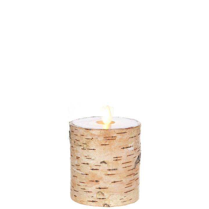 Liown Birch Battery Pillar Candle (4 Sizes)