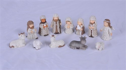 11-Piece Cable Knit Nativity Set