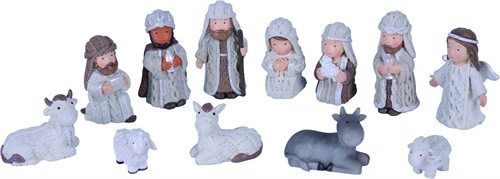 11-Piece Cable Knit Nativity Set