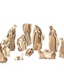 11 Piece Woodgrain Nativity Set
