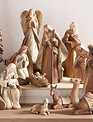 11 Piece Woodgrain Nativity Set