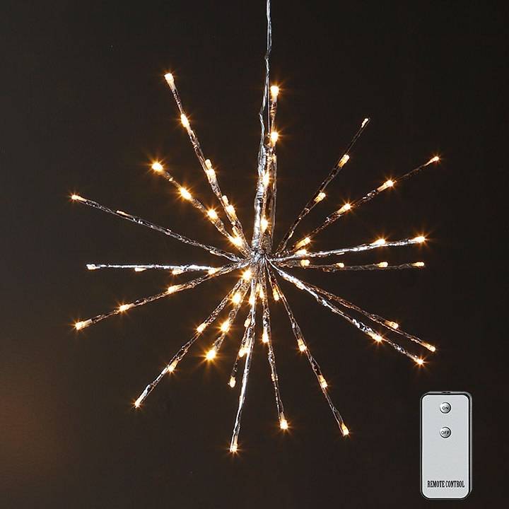 LED Silver Starburst w/ Remote