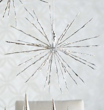 LED Silver Starburst w/ Remote (2 Sizes)