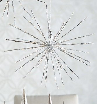 LED Silver Starburst w/ Remote (2 Sizes)