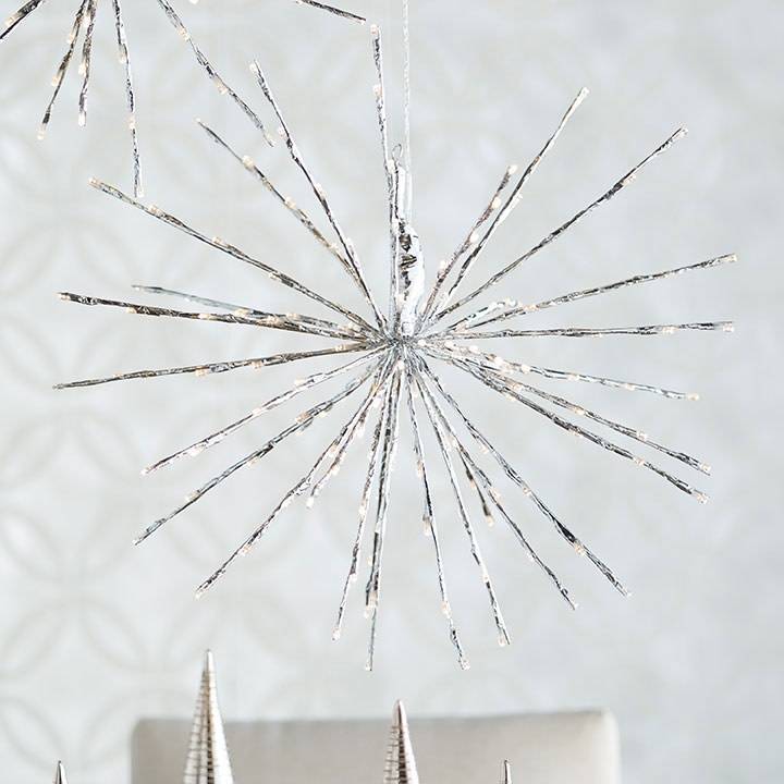 LED Silver Starburst w/ Remote