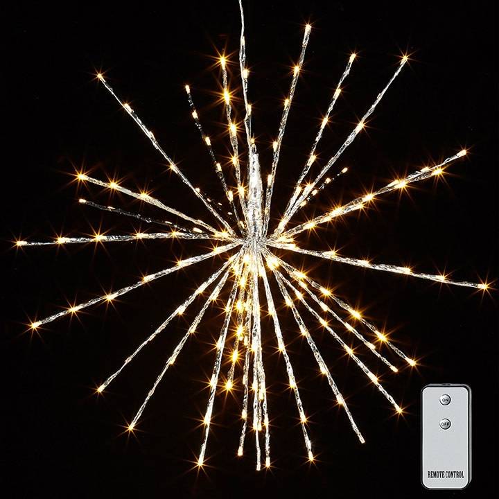 LED Silver Starburst w/ Remote