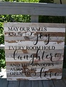 May Our Walls Know Joy Reclaimed Pallet Sign